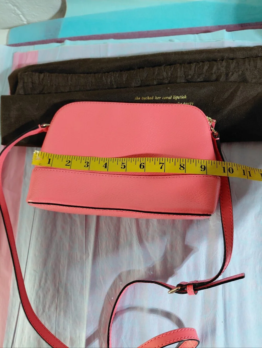 Kate Spade New York Hot Pink Wellesley Hanna Sweatheart Leather Bag NWOT